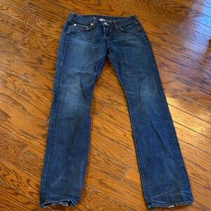 True Religion Women's Indigo Straight-Leg Jeans